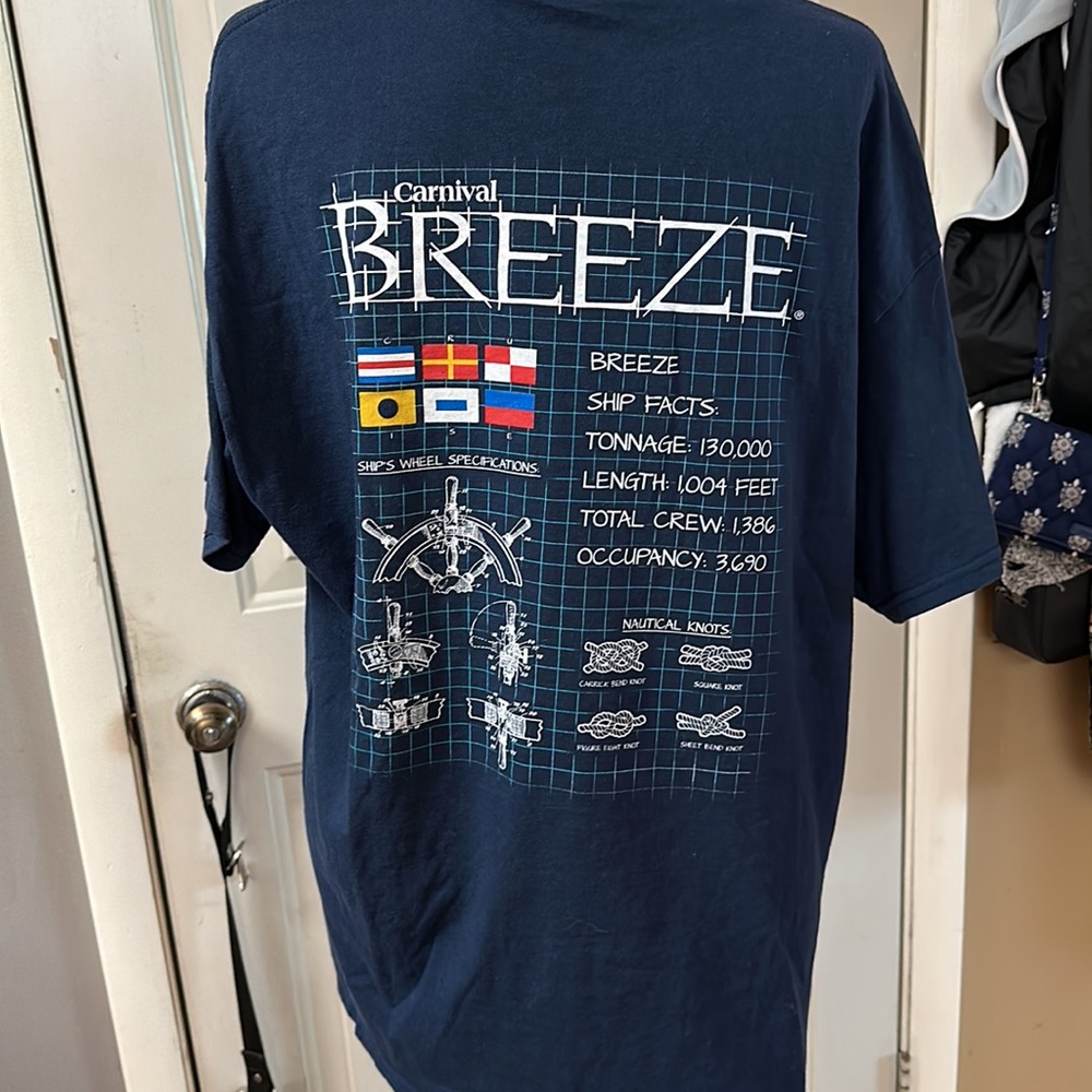 Carnival Breeze t shirt, size xl - Picture 3 of 5